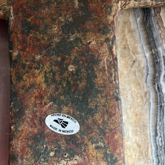 ENDED Vintage Mexican Terracotta Wall Cross Clay Folk Art Rustic 11 X 8 - Picture 5 of 6